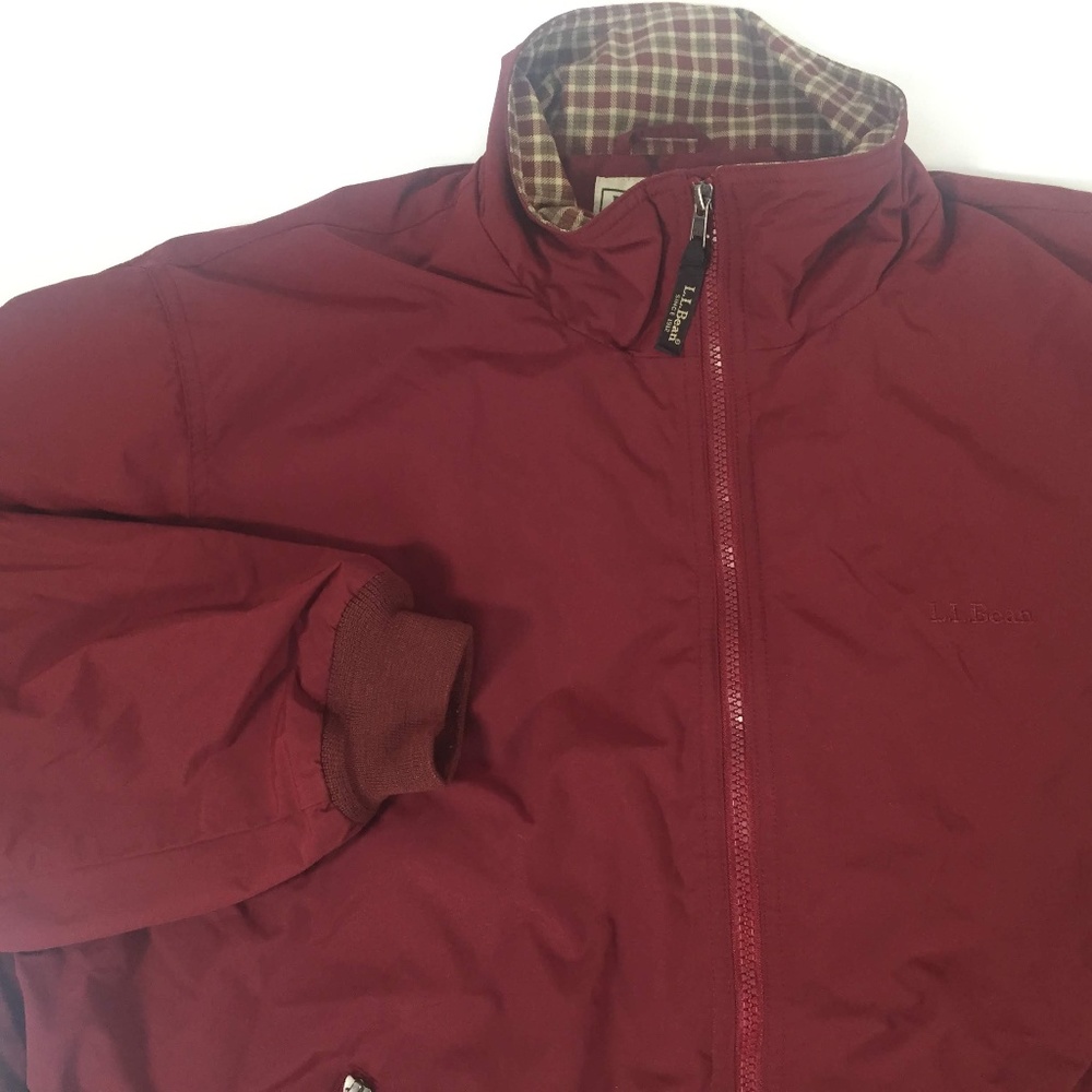 L.L. Bean Maroon Windbreaker